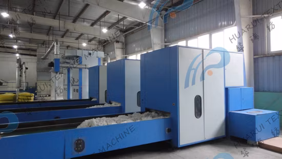 Planta de fabricación de hilo de poliéster que puede fabricar equipos de hilo de algodón de color, Línea de producción de fibra discontinua de poliéster hueca virgen Máquinas textiles