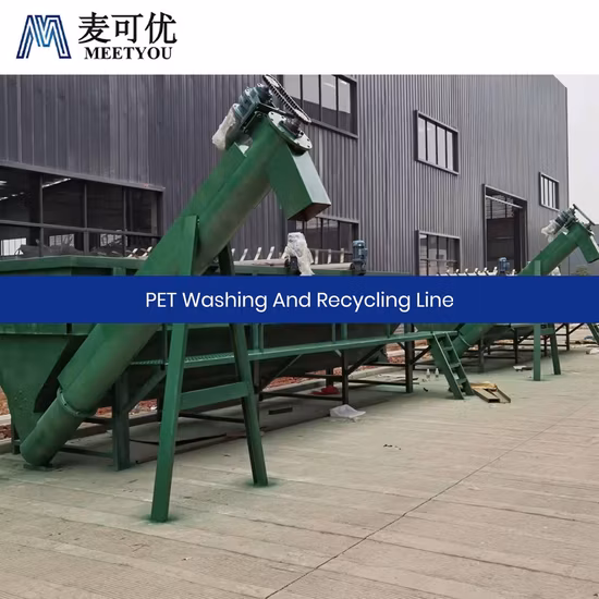 Meetyou Maquinaria Reciclaje de residuos de plástico Productos de lavadoras Línea de lavado de plástico para mascotas pequeñas de secado simultáneo para mascotas de China Fabricantes